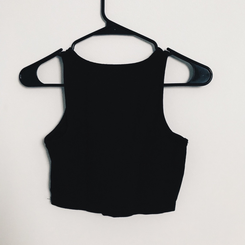 black tank top